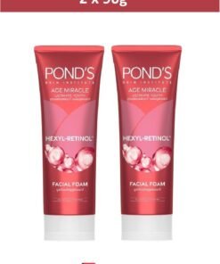 Pond's Age Miracle Ultimate Youth Hexyl-Retinol Facial Foam 90g x 2