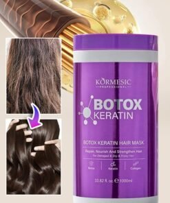 Kormesic 1000ml Botox Keratin Hair Mask Repair Dry Damaged Nourishing Moisturizing Strengthening Improve Rough Hair & Promote Smooth Hairs with Collagen Restore Healthy Hair Follicles