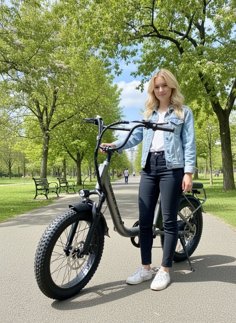 Lucky Liang U03 Electric Bike 500W Motor (750W Max), 48V 13Ah Battery, 45Km/h Speed, 45Km Range, 20”3.0 Tires, Disc Brakes, Carbon Steel Frame – Powerful Long Range E-Bike for Adults - Image 2