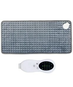 PENG GENERAL Heating Pad Heat Electric Blanket 12in x 24in Heating Pad Soft Flannel Grey