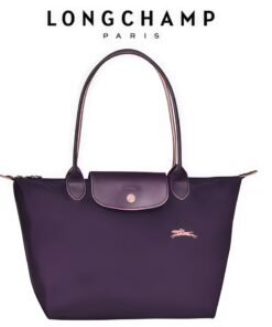 Longchamp Women's Classic Fashion Versatile Large Handbag Shopping Bag Shoulder Bag Handbag Eco-friendly Purple
