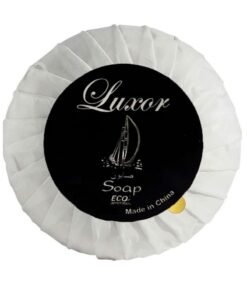 Luxor Toiletries Set in Bulk Ideal Size Amenities for Hotel and travel size Round Pleat Wrapped Mini Soap Bar 25pcs