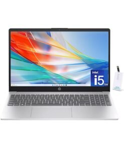 HP (Upgraded Version) Laptop With 15.6-Inch Display, Core i5-1335U Processor/16GB RAM/512GB SSD/Intel Iris XE Graphics/Windows 11 Home + 32GB USB FLASH English silver