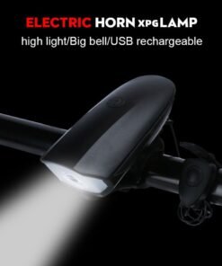 Alternative view of Dark Horse Rechargeable Bicycle Light with Horn Set, 3 Lighting Modes Waterproof Bicycle Light Bike