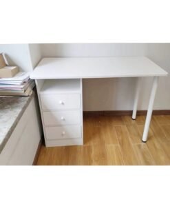 Alternative view of C&C Home Modern Design Computer Desk Simple Rectangular Writing Study Table with Storage Drawers Workstation Table for Bedroom Home Office 120x48x73 cm