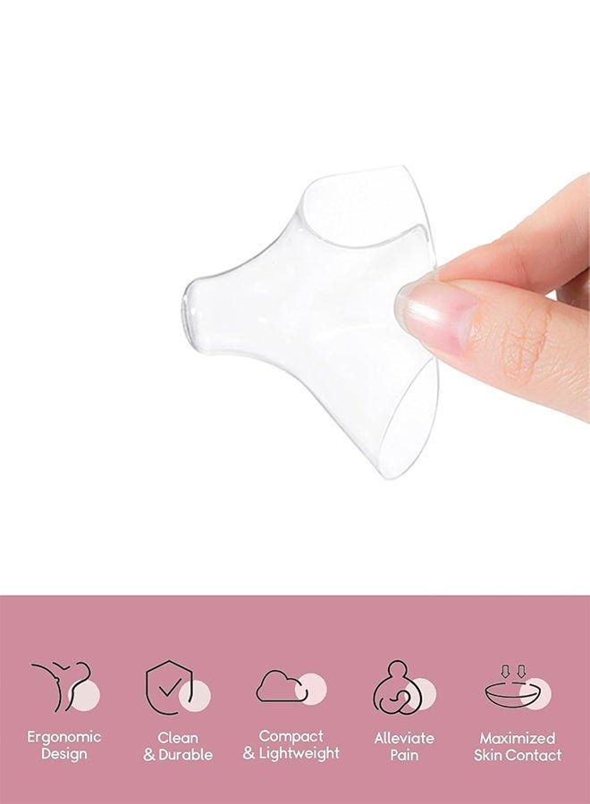 Sweet Life Nipple Shields Breastfeeding 20MM, Nipple Shell Guards for Nursing Newborn Baby, BPA Free Reusable Soft Silicone for Breastfeeding with Latch Difficulties or Flat or Inverted Nipples (2 Count) - Image 2