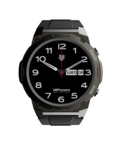 HiFuture FutureGo Mix2 AMOLED Display Wireless Calling Smartwatch, Black
