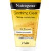 Neutrogena Soothing Clear Oil Free Moisturiser Hydrates And Calms Stressed Skin White 75ml