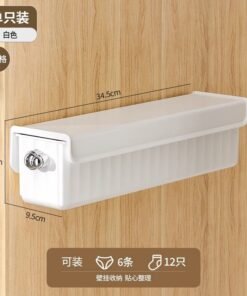 Underwear Underwear Socks Three-In-One Storage Box Plastic With Lid Split Wall-Mounted Fiting Box Wardrobe Home Artifact