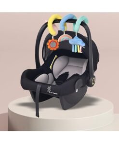 R for Rabbit Picaboo NXG Baby Carry Cot, 4 in 1 Multi Purpose Kids Carry Cot, Infant Car Seat, Rocker for Infant Babies of 0 to 15 Months & Weight Capacity Upto 13 Kgs | (Black Grey)