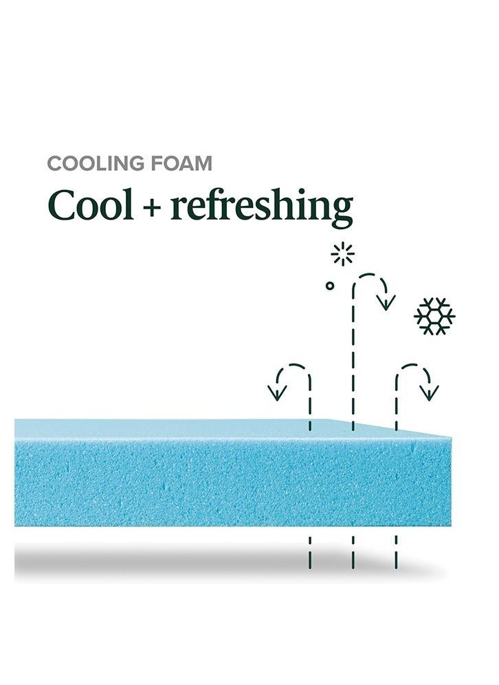 Zinus Green Tea Cooling Memory Foam Mattress, Queen, Fiberglass Free, Medium Firmness, Cooling Gel Foam, Certified Safe Foams & Fabric, Mattress in A Box (152.4 X 203.2 X 30.5 CM) - Image 3