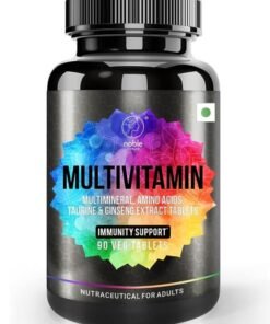 noble nature Multivitamin for Men and Women, Multimineral, Amino Acids with Zinc, Vitamin C, Vitamin D3, Taurine & Ginseng Extract - 90 Veg Tablets