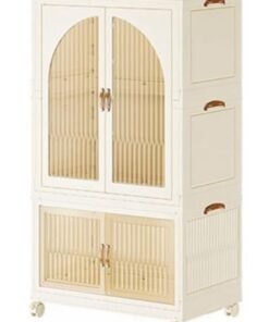 Cool Baby COOLBABY Free Installation Folding Simple Wardrobe Household Bedroom Storage Cabinet Sturdy Durable Wardrobe Wardrobe