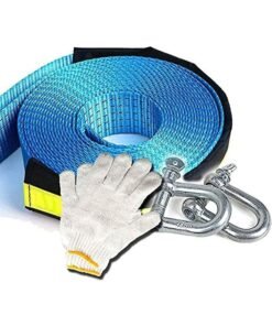 Rubik Tow Rope Strap 5 Meter 8 Ton Load For All Car SUV Truck 4x4 Recovery Traction Rope Double Layer Thick Powerful For Emergency Pulling With Reflective Strip and Gloves