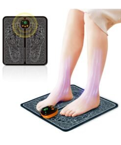 RATSAW EMS Foot Massager Electric Foot Massager Foldable and Portable Electric Foot Massager for Blood Circulation and Muscle Pain Relief 8 Modes and 19 Intensities Charging Type