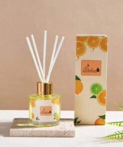 Blackwestin Mystic Fruit Fragrance Reed Diffusers, Long-Lasting Aromatic Air Freshener For Home, Office, Living Room, Bedroom, Bathroom Odor Eliminator (Tangerine C)