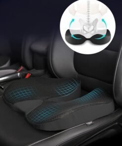 Motim Memory Foam Coccyx Orthopedic Car Seat Cushion, Seat Cushion Pad for Lower Back Pain and Sciatica Tailbone Pain Relief, Fit for Office Chair, Car Seat, Wheelchair