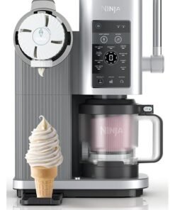 NINJACREAMI SWIRL SOFT SERVE ICE CREAM MAKER 0.47 L 800 W NC701ANZ Platinum Silver