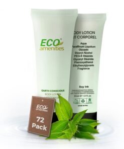 ECO AMENITIES Transparent Tube Flip Cap Individually Wrapped 30ml Body Lotion, 72 Tubes per Case by ECO Amenities