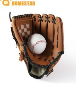 HOMESTAR Baseball Glove, Durable Softball Mitt with Cushion PU Leather, 12.5 Inch Left Handed Baseball Glove, Right Hand Throw, Baseball Mitt for Kids, Youth, Adult, Beginner or Infielder
