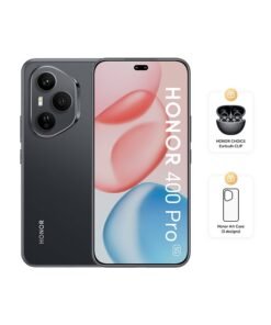 Honor 400 Pro 5G Dual SIM Midnight Black 12GB RAM 512GB With Free HONOR CHOICE Earbuds CLIP And Assorted Case - Middle East Version