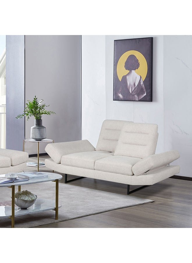 Home Box Brazil 2-Seater XL Fabric Sofa With Adjustable Headrest 106 x 97 x 192 cm