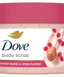 Dove Body Polish Exfoliating Scrub Moisturizing Shea Butter And Pomegranate Seeds Nourishes Conditions Soft Skin Sulphate Free 298g
