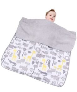 Goolsky Fleece Throw Blanket, Cartoon Animals Super Soft Flannel Blankets Cozy Fluffy Warm for Couch, Sofa, Bed, Office, Couch, Camping, Picnic