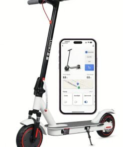 Crony M365 Kids E Scooter With Suspension And App 25-45km/H Speed 250w Motor 36v/7.8ah Battery, 10-25km Range, Electric Scooter Aluminium Alloy Folded 8.5 Inch Tires | Rear Disc Brakes, 120kg Max Load, Led Headlamp, App Connectivity, Foldable & Portable Electric Back For Adults & Keens, Electric Skateboard For Commuting & Leisure, Long-Range Motorized Scooter With Easy Folding, Lightweight High-Performance Commuter Urban Glider,Electric Kick Scooter,Smart Ride,White