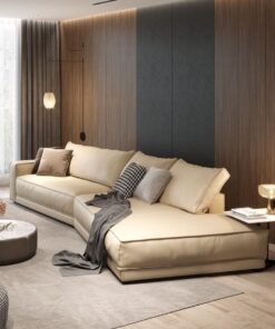 AAF FURNITURE Light Luxury Style Furniture  Combination Sofa Set Beige Without Pillow