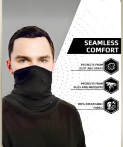 Wish Plus 4-Piece Sun Protection Face Mask Set-Scarf/Mask 12 In 1 Breathable Face Mask For Men &Women, Suitable For Summer Cycling, Running And Walking - Image 4