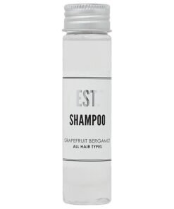 world amenities EST Shampoo with GrapefruitBergamot fragrance BiodegradableRecyclable Bottle with Screw Top 141oz  40ml Pack of 48