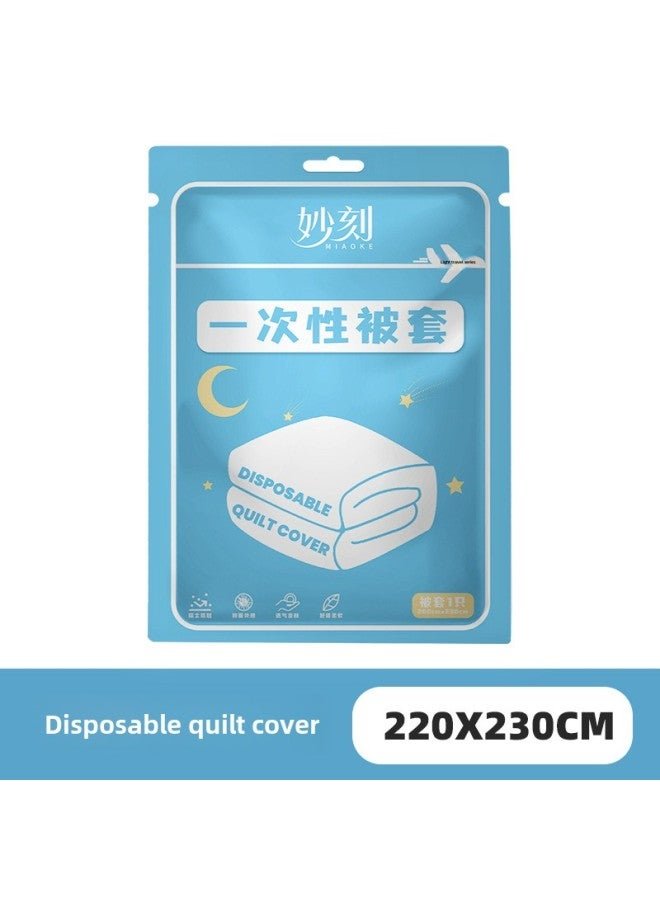Disposable Bed Sheet Quilt Cover Four-piece Travel Bedding Pillowcase Travel Homestay Hotel Supplies Massage Massage-Color:Disposable Quilt Cover