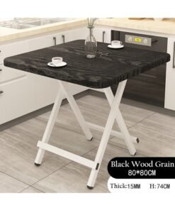 Folding Table Outdoor Dining Table Portable Camping Table Home Bedroom Rental House Square Table(80*80CM)