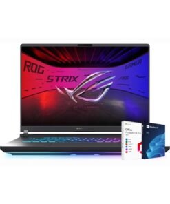 ASUS ROG Strix G16 Gaming Laptop, Intel Core i9-14900HX,16 Inch FHD 165Hz, 32GB RAM, 1TB SSD, NVIDIA GeForce RTX 5060 8GB, Windows 11 Pro+ Life Time Office 2024 English/Arabic Black