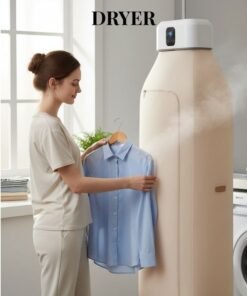 ZEESQUARE Portable Clothes Dryer with Remote Control – Electric Garment Drying Machine, Wardrobe Style Folding Dryer, Fast Drying & Dehumidifier, Energy Saving Laundry Dryer for Clothes, Towels & Baby Clothes