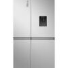 Hisense Gross 869L/Net 637L Side By Side Refrigerator Fridge RS3N668SMI3, Non Plumbed Water Despenser, Multi Air Flow, Super Freeze, Super Cool, Dual Temp Control Zone, Durable Inverter RS3N668SMI3 Silver