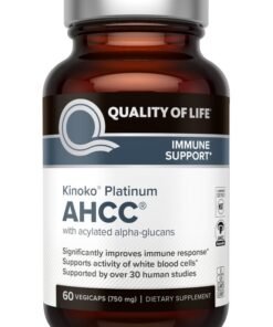 Quality of Life Platinum AHCC, 750mg - 60 VegiCaps Packaging May Vary