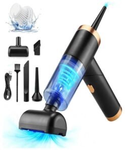 DMG TECH Wireless Vacuum Cleaner, 2 in 1 Cordless Handheld Vacuum Cleaner, 8000Pa Powerful Suction, Foldable Wireless Car Vacuum Cleaner, Mini Vacuum Cordless for Home, Car, and Keyboard Cleaning