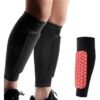 TRASSLE Soccer Shin Guards Shin Pads for Kids Youth Adult, Calf Compression Sleeve with Honeycomb Pads, Support for Shin Splint Baseball Boxing Kickboxing MTB, Lightweight