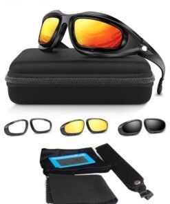 Motim 4 Lens CS Polarized Sunglasses Cycling Sunglasses, Eyewear UV Protection Sports Sun Glassess for Driving Cycling Fishing Traveling Men Women Eyewear