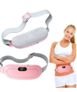 LIMOS Menstrual Heating Pad, Electric Cordless Heated Waist Belt,Fast Heating Pad with 3 Heat Levels and 3 Vibration Massage Modes, Menstrual/Period, Back or Belly Pain Relief for Women or Girl
