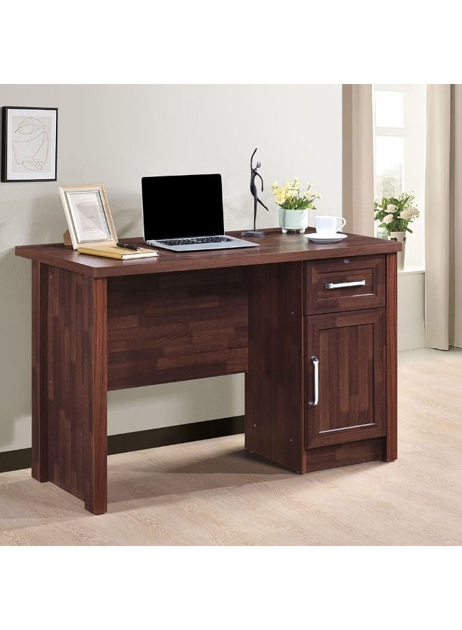 DANUBE HOME Jupiter Office Desk Computer Table I Office Desk Workstation Modern Pc Laptop Gaming Table Wooden Study Table For Home Office L120.1Xw60Xh71Cm -Oak - Image 2