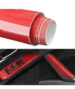 RATSAW 6D Carbon Fiber Sticker Self adhesive Waterproof Wrapping Protective Film for Car Vehicle and Laptop 30 x 150CM