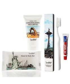 Travelwell Landscape Series Travel Size Mini Soap Bars 1.0Oz/28G Shampoo & Conditioner 2 In 1 Tooth Cleaners20 Each Individually Wrapped ; Travel Size Toiletries ; Hotel Toiletries Bulk Set