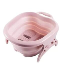 Foldable Silicon Foot Bath Tub Pedicure And Foot Bathtub with Massage Rollers and handle for Home, Multifunction Foot Massage Bucket for Soaking Feet, Foot Spa