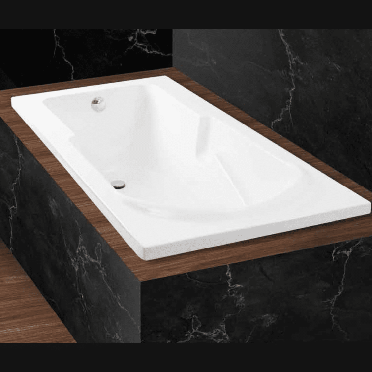Ema acrylic rectangular bathtub 170x80cm