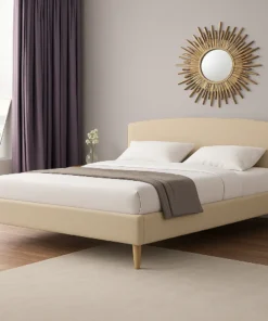 Emery Linen Curved Bed