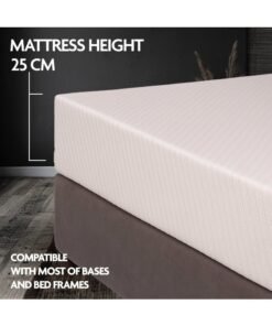 EASELIVING Memory Foam Mattress - 100 x 200 x 25 cm | Plush Spring-Free Mattress with Pressure Relief | Breathable Zip Cover, Adaptive Foam Base | Ideal for Side Sleepers