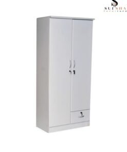 SULSHA Sulsah 2 Door Wooden Wardrobe Cabinet Cupboard Engineered Wood Perfect Modern Stylish Heavy Duty